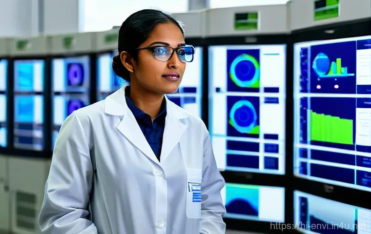 환경기술사 시험자료 공유 - **Prompt: "A young, determined Indian student, male or female, diligently studying late at night for...