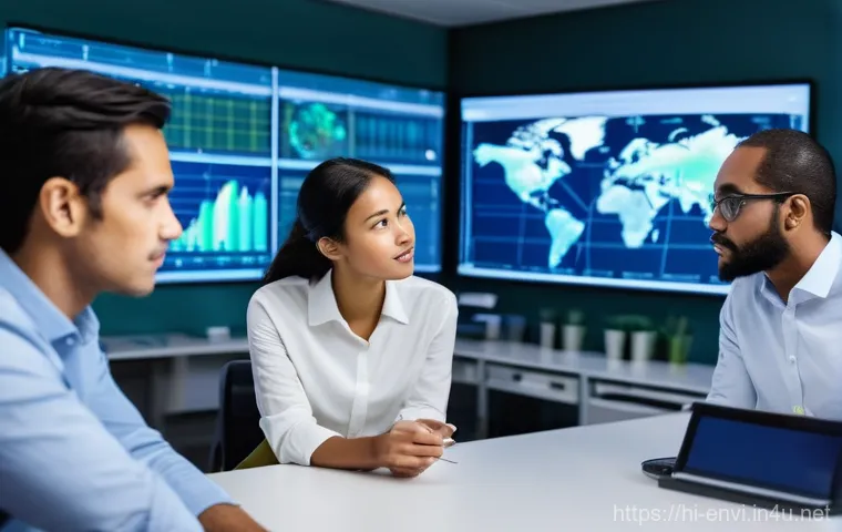 환경공학 자격증 활용 방안 - **Prompt:** A diverse group of environmental engineers, both male and female, of various ethnicities...