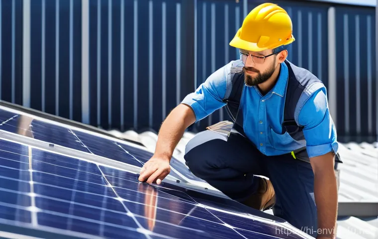 환경 직업군별 업무 사례 - A dedicated female wildlife biologist, in her late 20s, with a gentle smile, meticulously observing ...