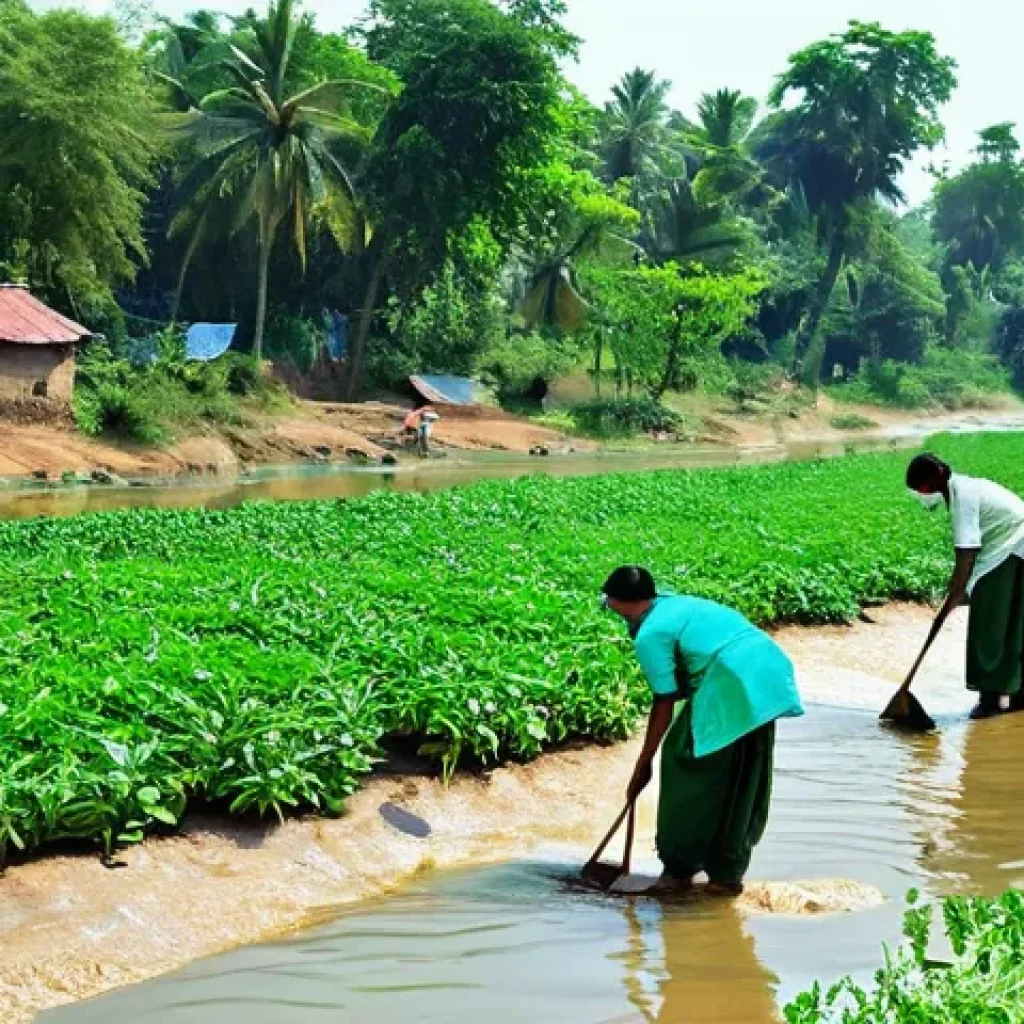 환경직 공무원 연봉과 혜택 - **Prompt:** A vibrant, sun-drenched scene showcasing dedicated Indian environmental civil servants a...