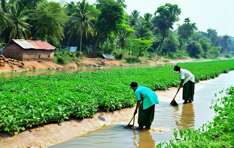 환경직 공무원 연봉과 혜택 - **Prompt:** A vibrant, sun-drenched scene showcasing dedicated Indian environmental civil servants a...